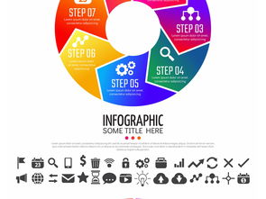 扁平化商業(yè)信息圖表設(shè)計(jì)元素 提升信息技術(shù)咨詢服務(wù)的視覺(jué)效果